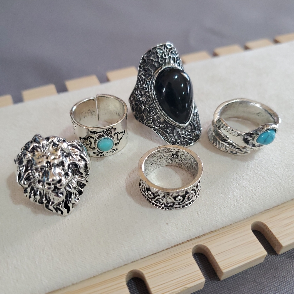 5 Pcs Rings - Picture 1 of 6